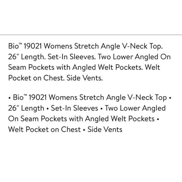 Bio Bring it On Medical Scrub Top. Size XL Blue - Picture 9 of 9